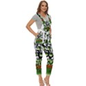 Watermelon Tree Abstraction On Watermelon Abundance Women s Pinafore Overalls Jumpsuit View3
