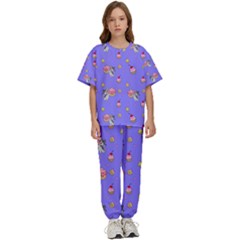 Art Pattern Design Seamless Scrapbooking Kids  Tee And Pants Sports Set