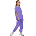 Art Pattern Design Seamless Scrapbooking Kids  Tee and Pants Sports Set View3