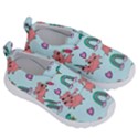 Pigs Pattern Art Design Drawing Sketch Wallpaper Kids  Velcro No Lace Shoes View3