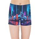 City People Cyberpunk Kids  Sports Shorts View1