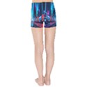 City People Cyberpunk Kids  Sports Shorts View2