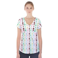 Pattern 50 Short Sleeve Front Detail Top