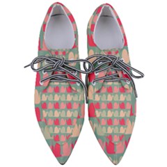 Colorful Slugs Pointed Oxford Shoes by GardenOfOphir