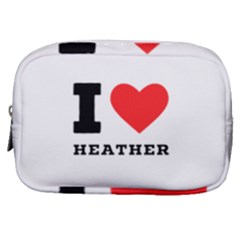 I Love Heather Make Up Pouch (small) by ilovewhateva