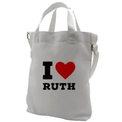 I Love Ruth Canvas Messenger Bag by ilovewhateva