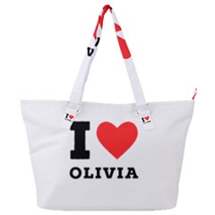 I Love Olivia Full Print Shoulder Bag by ilovewhateva