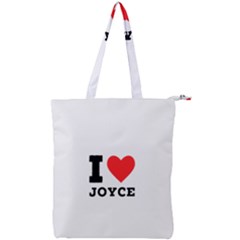 I Love Joyce Double Zip Up Tote Bag by ilovewhateva