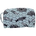 Fish Koi Ocean Sea Oriental Waves Toiletries Pouch View3