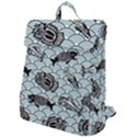 Fish Koi Ocean Sea Oriental Waves Flap Top Backpack View1