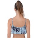 Fish Koi Ocean Sea Oriental Waves Frill Bikini Top View2