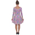 Egg Easter Eggs Pastel Digital Art Quarter Sleeve Skater Dress View2