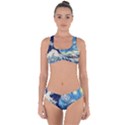 Starry Night Hokusai Vincent Van Gogh The Great Wave Off Kanagawa Criss Cross Bikini Set View1
