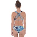 Starry Night Hokusai Vincent Van Gogh The Great Wave Off Kanagawa Criss Cross Bikini Set View2