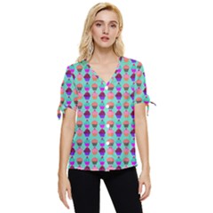 Pattern 210 Bow Sleeve Button Up Top by GardenOfOphir