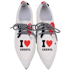 I Love Cheryl Pointed Oxford Shoes by ilovewhateva