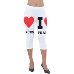 I Love Frances  Lightweight Velour Capri Leggings  by ilovewhateva