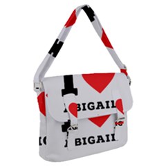I Love Abigail  Buckle Messenger Bag by ilovewhateva