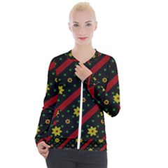 Background Pattern Texture Design Casual Zip Up Jacket