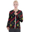 Background Pattern Texture Design Casual Zip Up Jacket View1