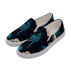 Glass Slipper Blues Fairytale Women s Canvas Slip Ons