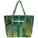 Nature Trees Forest Mystical Forest Jungle Zip Up Canvas Bag View3