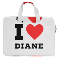 I Love Diane Macbook Pro 13  Double Pocket Laptop Bag by ilovewhateva
