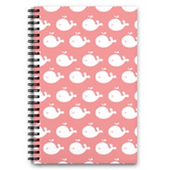 Coral Whales Pattern 5 5  X 8 5  Notebook