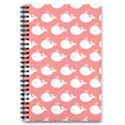 Coral Whales Pattern 5.5  x 8.5  Notebook View1