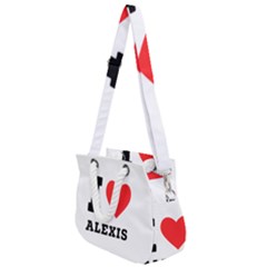 I Love Alexis Rope Handles Shoulder Strap Bag by ilovewhateva
