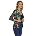 Watermelon Berry Patterns Pattern Women s One-Button 3/4 Sleeve Short Jacket View3