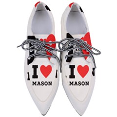 I Love Mason Pointed Oxford Shoes by ilovewhateva