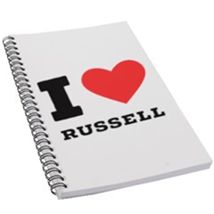 I Love Russell 5 5  X 8 5  Notebook by ilovewhateva