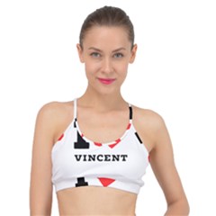 I Love Vincent  Basic Training Sports Bra by ilovewhateva