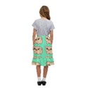 Puppy Pattern Dog Pet Kids  Ruffle Flared Wrap Midi Skirt View4