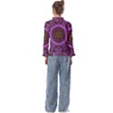 Rosette Mosaic Kaleidoscope Abstract Background Kids  Frill Detail Tee View2