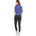 Ladybug Vector Geometric Tile Pattern Quarter Sleeve Blouse View2