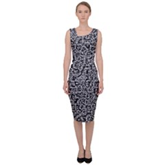 Abstract-0025 Sleeveless Pencil Dress