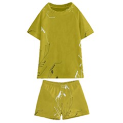 Background-0027 Kids  Swim Tee And Shorts Set