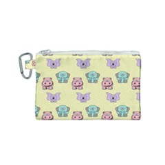 Animals-17 Canvas Cosmetic Bag (small)