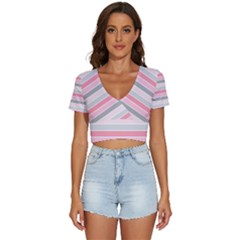 Background-01 V-neck Crop Top