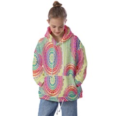 Background-02 Kids  Oversized Hoodie