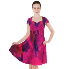Background-03 Cap Sleeve Midi Dress