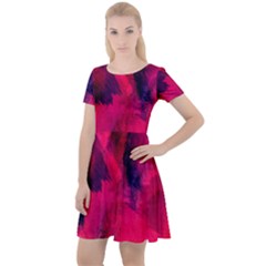 Background-03 Cap Sleeve Velour Dress 