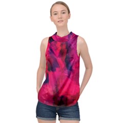 Background-03 High Neck Satin Top