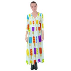 Background-29 Button Up Maxi Dress