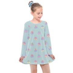 Butterfly-15 Kids  Long Sleeve Dress