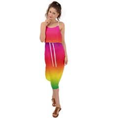 Spectrum Waist Tie Cover Up Chiffon Dress