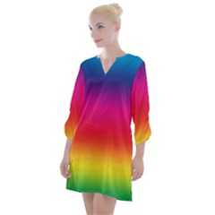 Spectrum Open Neck Shift Dress