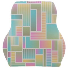 Color-blocks Car Seat Velour Cushion 
